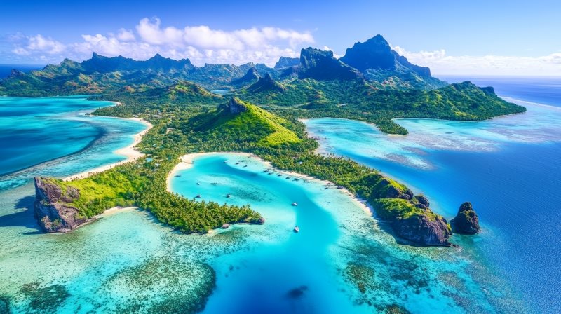 South Pacific Tour Specialists — Bora Bora lagoon, French Polynesia South Pacific Tour Specialists — Bora Bora lagoon, French Polynesia